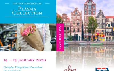 Workshop on Plasma Collection in Amsterdam – Netherlands, 14-15 January 2020